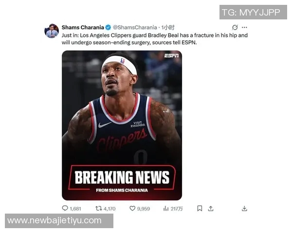 快船总经理透露比尔伤情好转臀部膝盖问题将一并解决